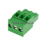 Клеммная колодка DINKLE 2ESDPL-03P, Винтовая, 3 контакта, сечение провода 0.2-4 мм2, ток 18 A, Зеленый фото 3