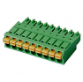 Клеммная колодка DINKLE 0221-2014, Пружинная, 14 контактов, сечение провода 0.2-1.5 мм2, ток 8 A, Зеленый фото 8
