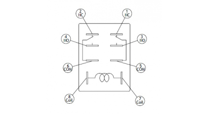 Гнездо для реле CHENYAO CET-A08F2 фото 4