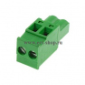Клеммная колодка DINKLE 2ESDPL-02P, Винтовая, 2 контакта, сечение провода 0.2-4 мм2, ток 18 A, Зеленый фото 3