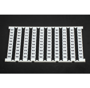 Маркер для клеммников DIN DINKLE TM07W-EV04