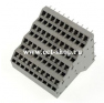 Клеммная колодка DINKLE W4K500-80P, Пружинная, 80 контактов, сечение провода 0.5-2.5 мм2, ток 24 A, Серый фото 2