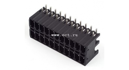 Клеммная колодка DINKLE 0221-2222L, 22 контакта, сечение провода - мм2, ток 8 A, Черный фото 1