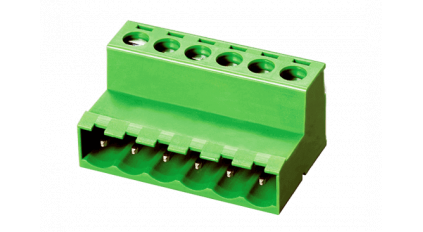 Клеммная колодка DINKLE 2ESH-02P, Винтовая, 2 контакта, сечение провода 0.25-2.5 мм2, ток 12 A, Зеленый фото 3