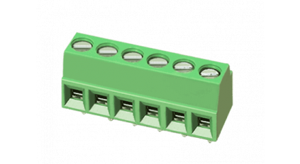 Клеммная колодка DINKLE EK381A-02P, Винтовая, 2 контакта, сечение провода 0.5-1.5 мм2, ток 12 A, Зеленый фото 2