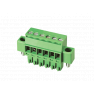 Клеммная колодка DINKLE EC350RM-05P, Винтовая, 5 контактов, сечение провода 0.2-1.5 мм2, ток 14 A, Зеленый фото 4