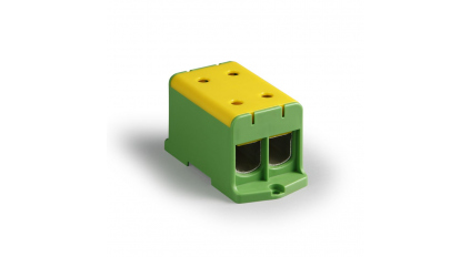 Клеммная колодка ENSTO KE69.3 (KE69.3R), сечение провода 35-240 мм2, ток 425 A, Желто-зеленый фото 1