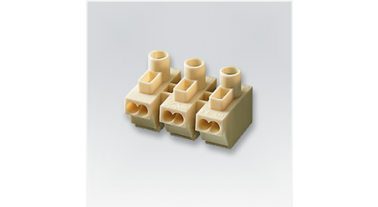 Клеммная колодка HEAVY POW. PA11-3, 3 контакта, сечение провода 1-2.5 мм2, ток 17.5 A, Бежевый фото 2