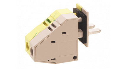 Клеммная колодка DINKLE PPACNV-10AS, Винтовая, сечение провода 0.5-16 мм2, ток 76 A, Бежевый фото 1