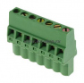 Клеммная колодка DINKLE 2ESDRL-07P, Винт, 7 контактов, сечение провода 0.2-2.5 мм2, ток 18 A, Зеленый фото 2