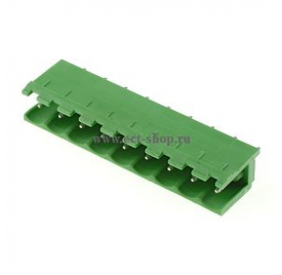 Клеммная колодка DINKLE 5EHDV-09P, 9 контактов, сечение провода - мм2, ток 18 A, Зеленый