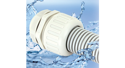 Вводная муфта для гофрированной трубы AVC N-MGW25-21G-ST, 22 мм фото 1