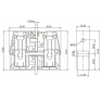 Клеммная колодка DINKLE PPAC-95, Винтовая, сечение провода 25-95 мм2, ток 232 A, Бежевый фото 7
