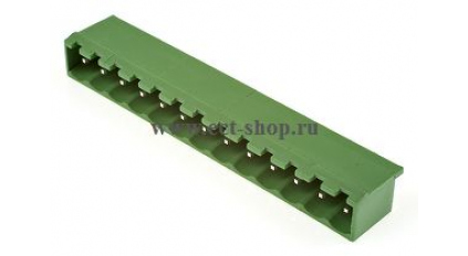 Клеммная колодка DINKLE 5EHDVC-13P, 13 контактов, сечение провода - мм2, ток 18 A, Зеленый фото 1