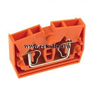 Клеммная колодка DINKLE WPM2.5-OR (PM2.5W-OR), Пружинная, сечение провода 0.5-2.5 мм2, ток 24 A, Оранжевый