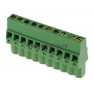 Клеммная колодка DINKLE 2ESDRL-10P, Винтовая, 10 контактов, сечение провода 0.2-2.5 мм2, ток 18 A, Зеленый фото 2