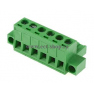 Клеммная колодка DINKLE 2ESDVM-06P, Винтовая, 6 контактов, сечение провода 0.2-4 мм2, ток 18 A, Зеленый фото 3