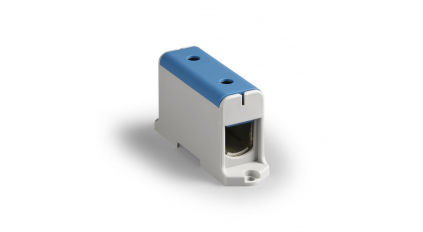 Клеммная колодка ENSTO KE64.2 (KE64.2R), сечение провода 35-240 мм2, ток 425 A, Синий фото 1