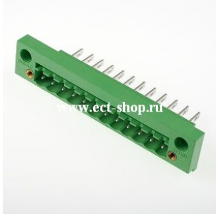 Клеммная колодка DINKLE 2EHDP-12P, 12 контактов, сечение провода - мм2, ток 18 A, Зеленый