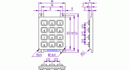 Клавиатура ACCORD AK-804-N-BBW фото 2
