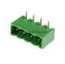 Клеммная колодка DINKLE 2EHDRC-04P, 4 контакта, сечение провода - мм2, ток 24 A, Зеленый фото 4
