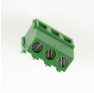 Клеммная колодка DINKLE EK508R-03P, Винтовая, 3 контакта, сечение провода - мм2, ток 10 A, Зеленый фото 3