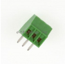 Клеммная колодка DINKLE EK254V-03P, Винтовая, 3 контакта, сечение провода 0.2-1.5 мм2, ток 8 A, Зеленый фото 2