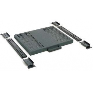 полка 19" 1U на телескопических салазка