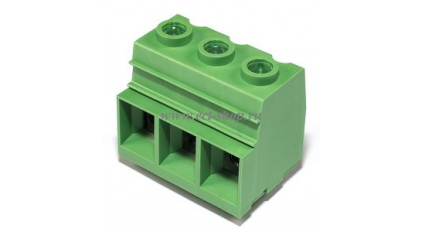 Клеммная колодка DINKLE ESK150V-03P, Винтовая, 3 контакта, сечение провода 0.5-35 мм2, ток 115 A, Зеленый фото 1