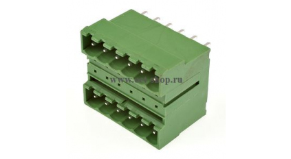Клеммная колодка DINKLE 5EHDBV-12P, 12 контактов, сечение провода - мм2, ток 18 A, Зеленый фото 1