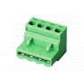 Клеммная колодка DINKLE 5ESDG-04P, Винтовая, 4 контакта, сечение провода 0.25-2.5 мм2, ток 12 A, Зеленый фото 2