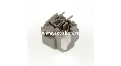 Клеммная колодка DINKLE WKV116A, Пружина, 1 контакт, сечение провода 0.5-2.5 мм2, ток 24 A, Серый фото 1