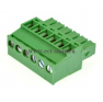 Клеммная колодка DINKLE EC381RL-06P, Винтовая, 6 контактов, сечение провода 0.2-1.5 мм2, ток 14 A, Зеленый фото 3