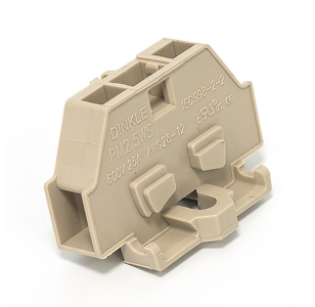 Клеммная колодка DINKLE PM2.5WS, Пружинная, сечение провода 0.5-2.5 мм2, ток 24 A, Бежевый