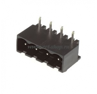 Клеммная колодка DINKLE 2EHDRC-04P-BK, 4 контакта, сечение провода - мм2, ток 24 A, Черный