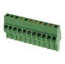 Клеммная колодка DINKLE 2ESDR-11P, Винтовая, 11 контактов, сечение провода 0.2-2.5 мм2, ток 18 A, Зеленый фото 2