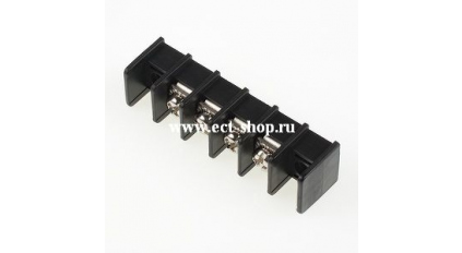 Клеммная колодка DINKLE DT31-A01W-04, Винтовая, 4 контакта, сечение провода 0.5-4 мм2, ток 20 A, Черный фото 1