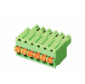 Клеммная колодка DINKLE ESC381V-02P, Пружинная, 2 контакта, сечение провода 0.2-1.5 мм2, ток 8 A, Зеленый фото 6