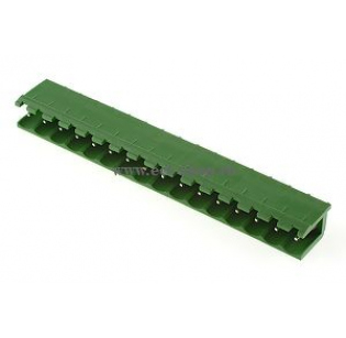 Клеммная колодка DINKLE 2EHDV-16P, 16 контактов, сечение провода - мм2, ток 18 A, Зеленый