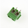 Клеммная колодка DINKLE ED500V-02P (новый корпус), Винтовая, 2 контакта, сечение провода 0.5-1.5 мм2, ток 17.5 A, Зеленый фото 3