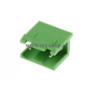 Клеммная колодка DINKLE 3EHDV-02P, 2 контакта, сечение провода - мм2, ток 18 A, Зеленый