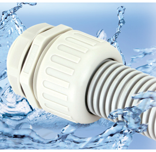 Вводная муфта для гофрированной трубы AVC N-MGW25-28G, 28 мм