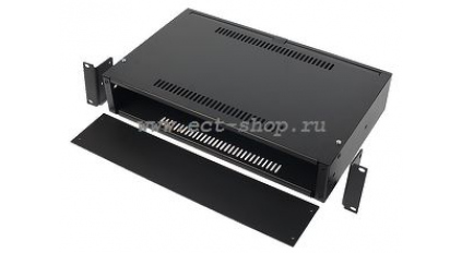 Корпус для РЭА ECT 2601UB(RM), 263x425x40 мм, Сталь, Черный фото 1