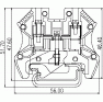 Клеммная колодка DINKLE DK2.5-PE, Винтовая, сечение провода 0.5-2.5 мм2, ток 24 A, Желто-зеленый фото 4