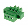 Клеммная колодка DINKLE EC381RM-03P, Винтовая, 3 контакта, сечение провода 0.2-1.5 мм2, ток 14 A, Зеленый фото 3
