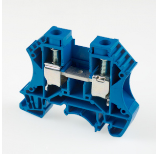 Клеммная колодка DINKLE DK10-BL, Винтовая, сечение провода 0.5-10 мм2, ток 57 A, Синий