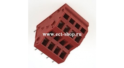 Клеммная колодка DINKLE WKK508-02P-RD, Пружинная, 2 контакта, сечение провода 0.5-2.5 мм2, ток 24 A, Серый фото 1