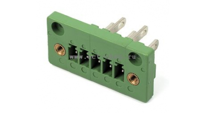 Клеммная колодка DINKLE ECHP381V-05P, 5 контактов, сечение провода - мм2, ток 14 A фото 1