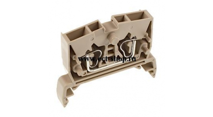 Клеммная колодка DINKLE AK2.5P (WDKM2.5), Пружинная, сечение провода 0.2-2.5 мм2, ток 24 A, Бежевый фото 1