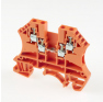 Клеммная колодка DINKLE DK1.5-TR-OR (UDK1.5-OR), Винтовая, сечение провода 0.5-1.5 мм2, ток 17.5 A, Оранжевый фото 3